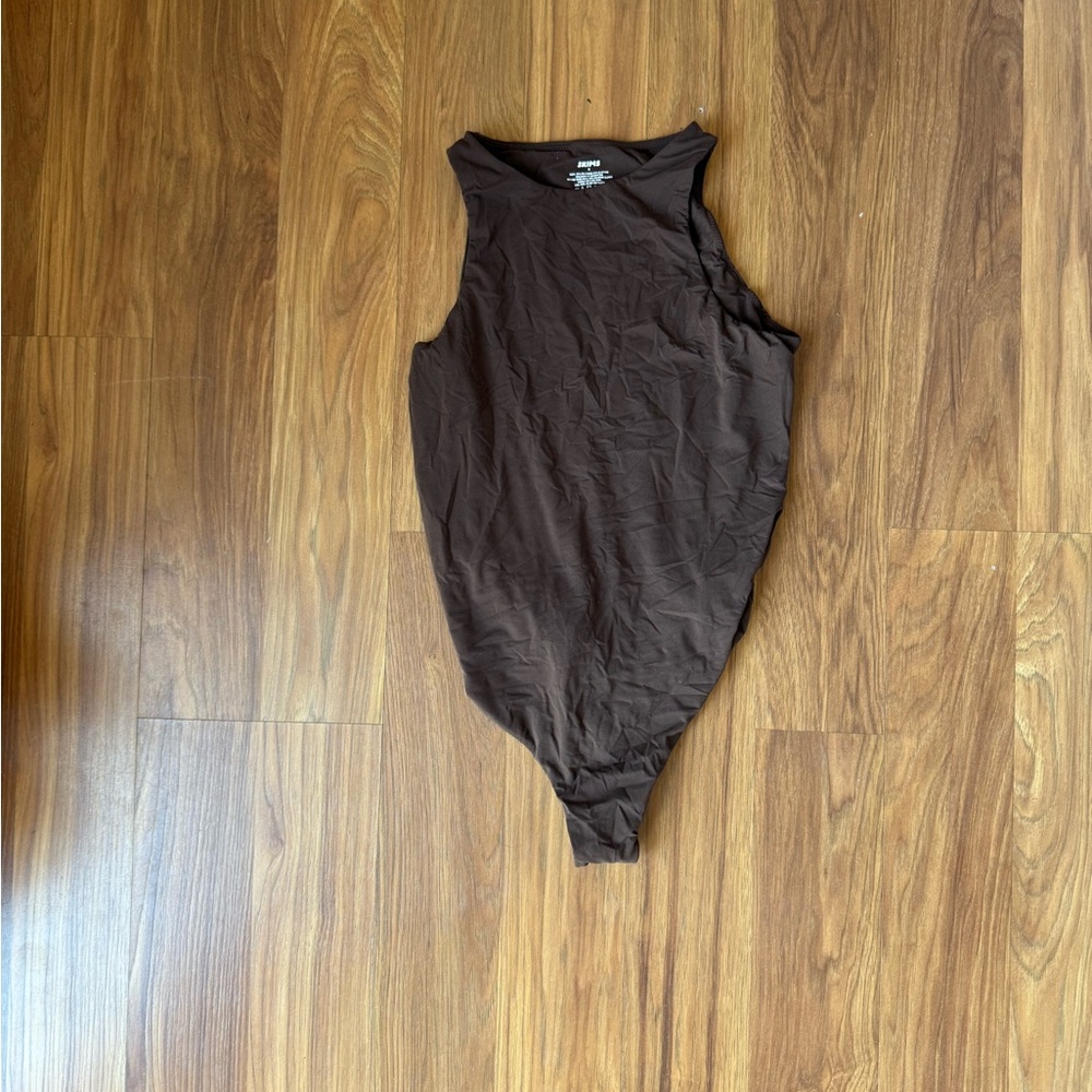 SKIMS Chocolate Brown Bodysuit